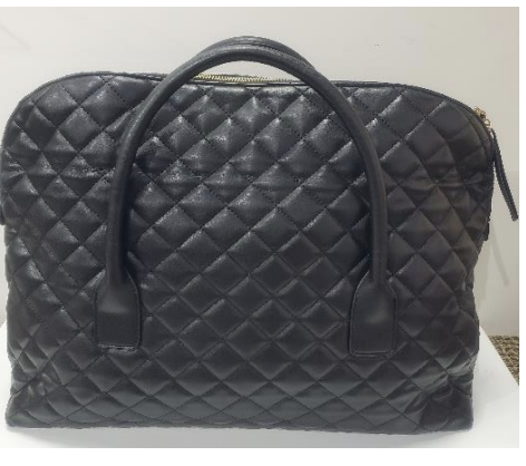 Black XLarge Leather Weekender