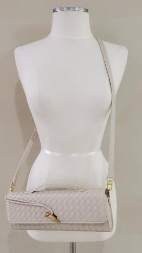 Weave Leather Oblong Designer Bag