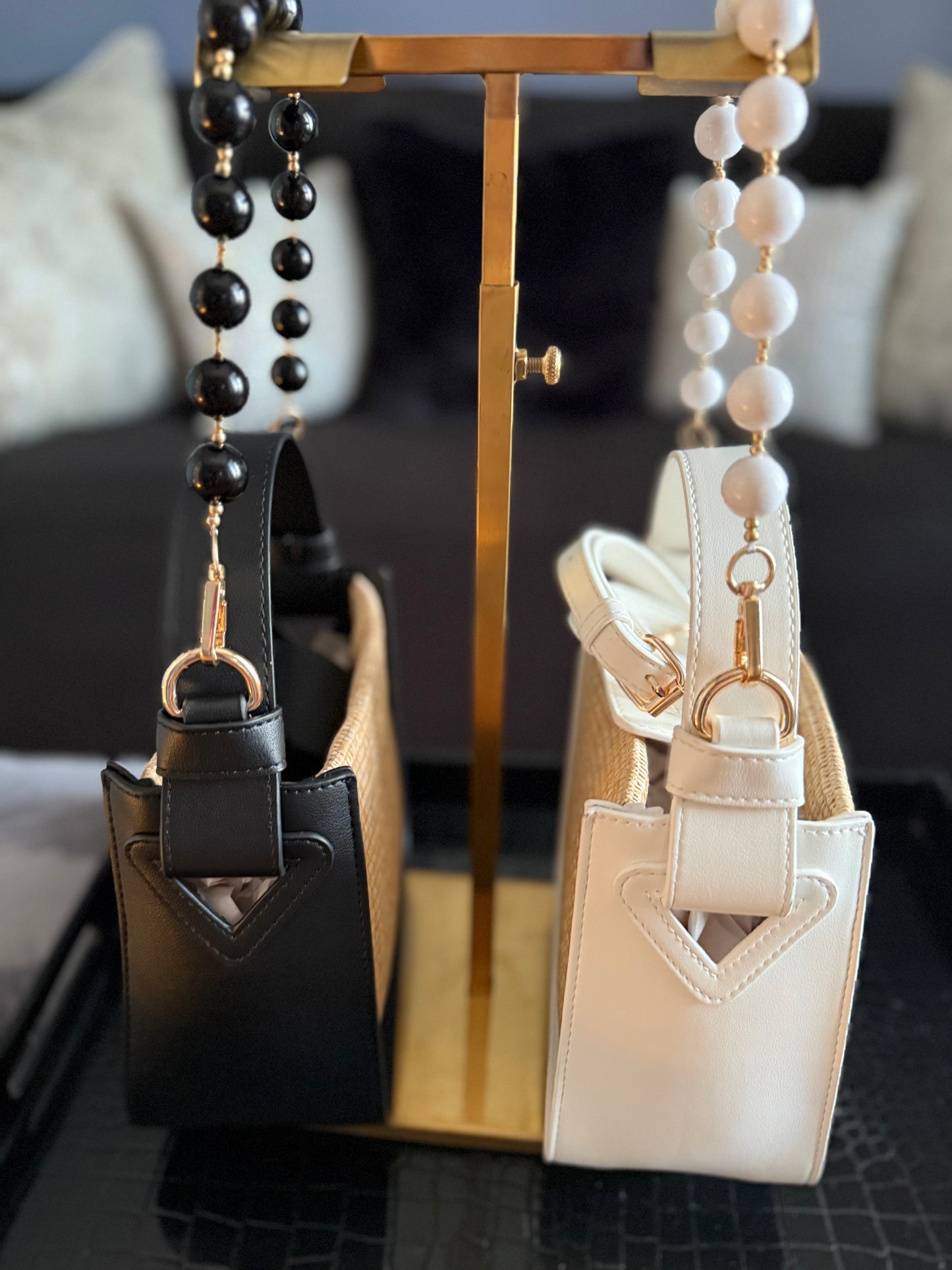 White or Black Carly Bag