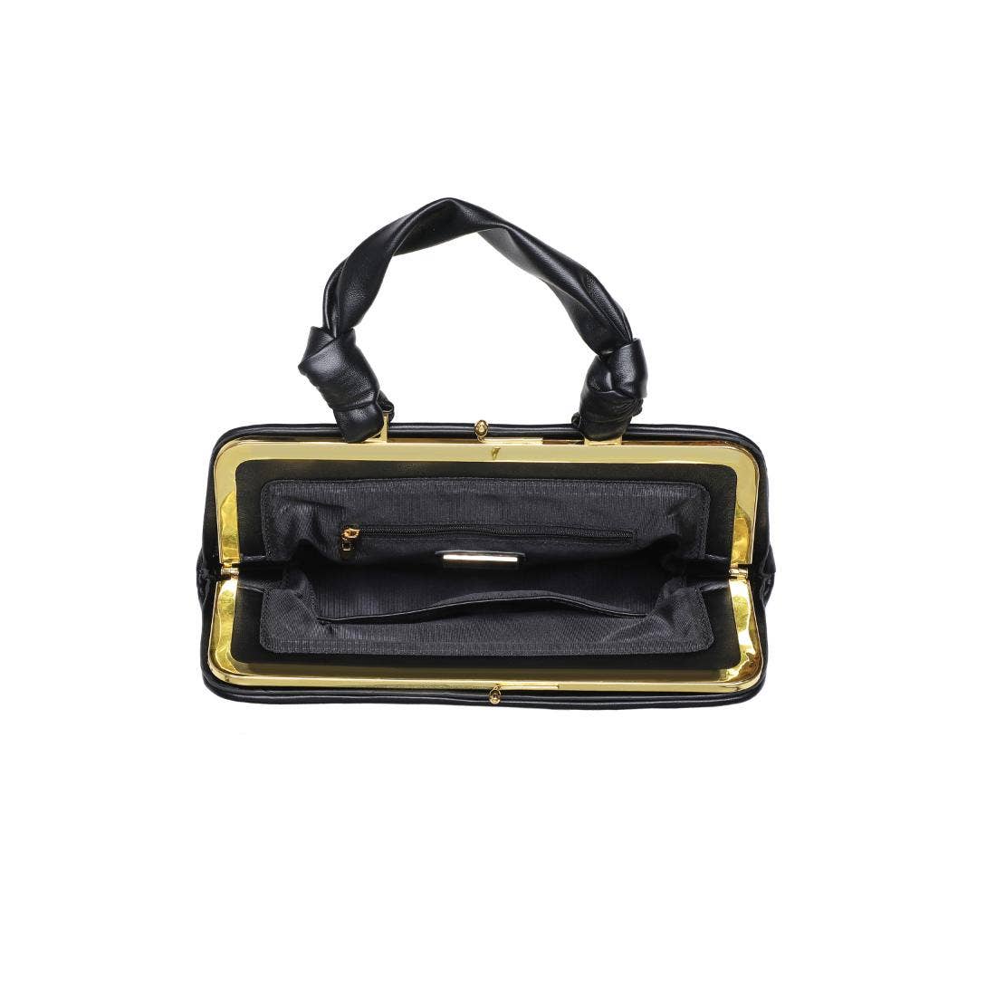 Julissa Clutch: Natural Black