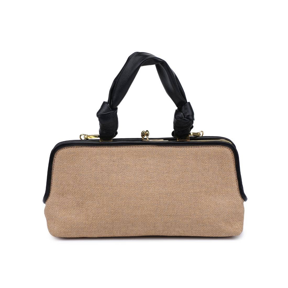 Julissa Clutch: Natural Black