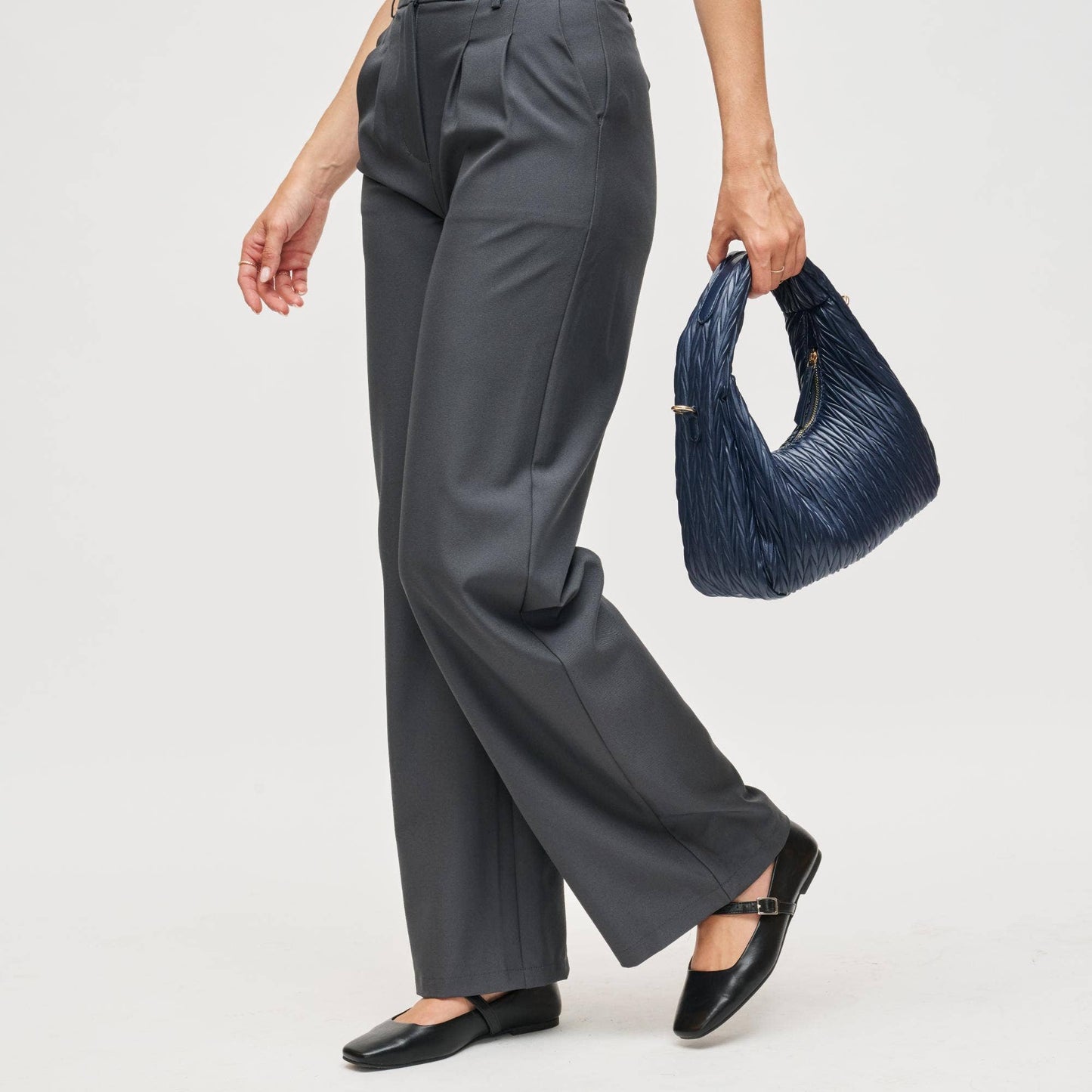 Midnight Vegan Leather Crossbody