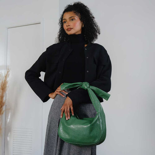 Marni Green Vegan Crossbody Bag