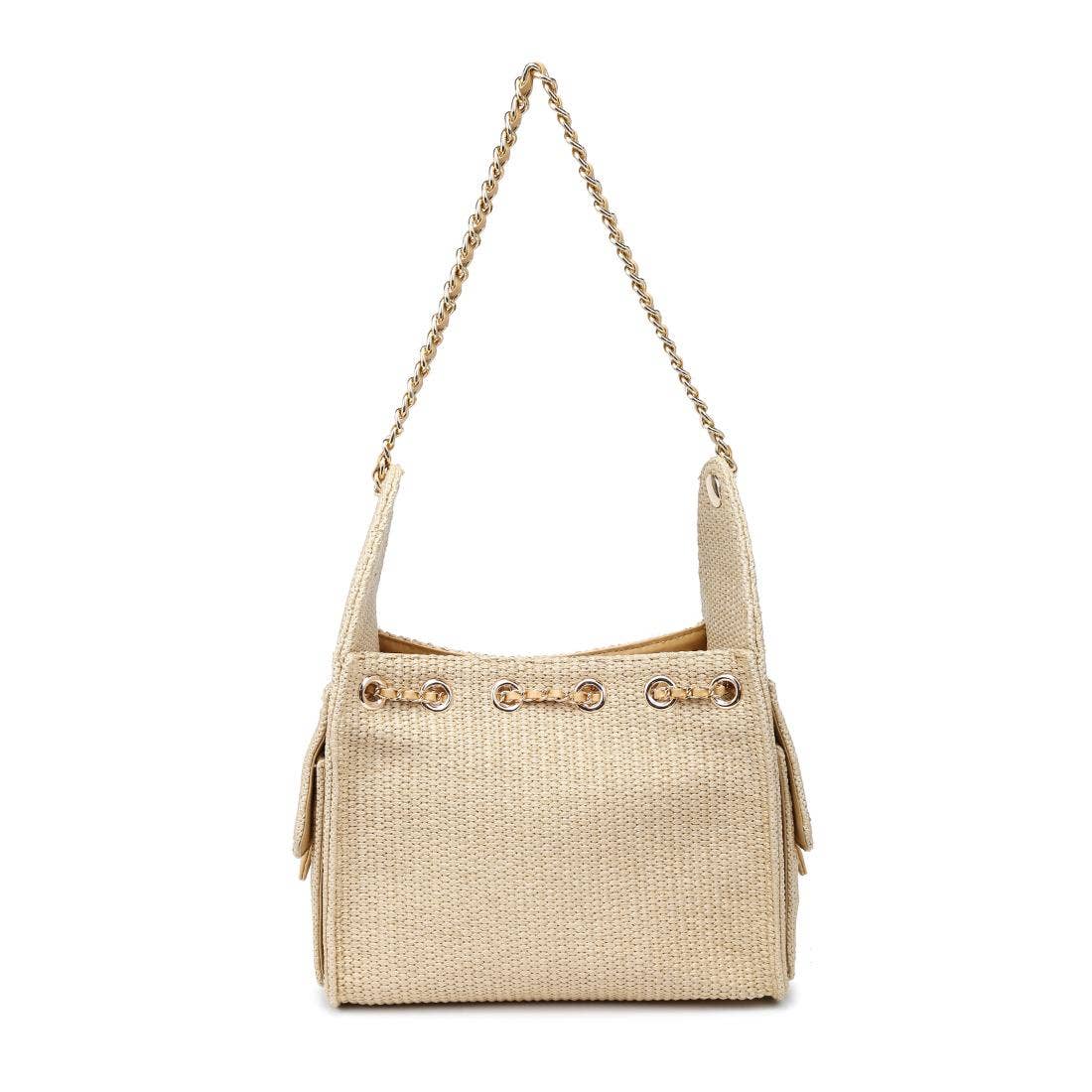 Paisely Shoulder Bag: Natural