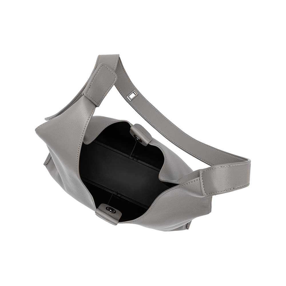 Carmen Gray Recycled Vegan Shoulder Bag