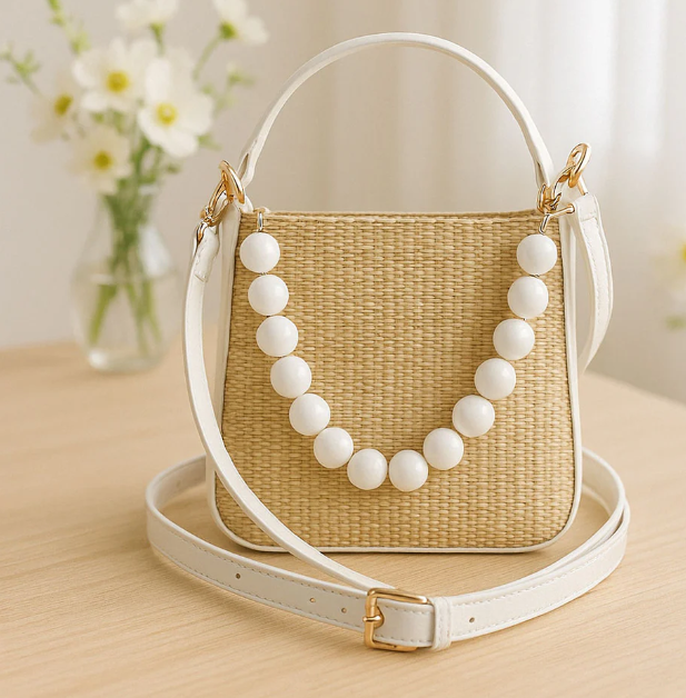 White or Black Carly Bag