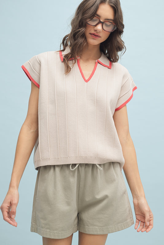 Champagne-Poppy Sweater