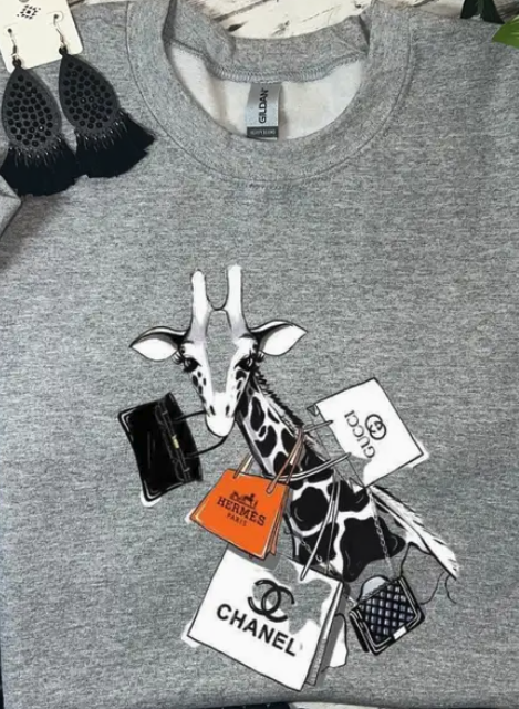 Giraffe Graphic Sweatshirt  