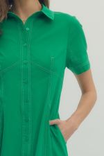 Emerald Luxe Midi Dress