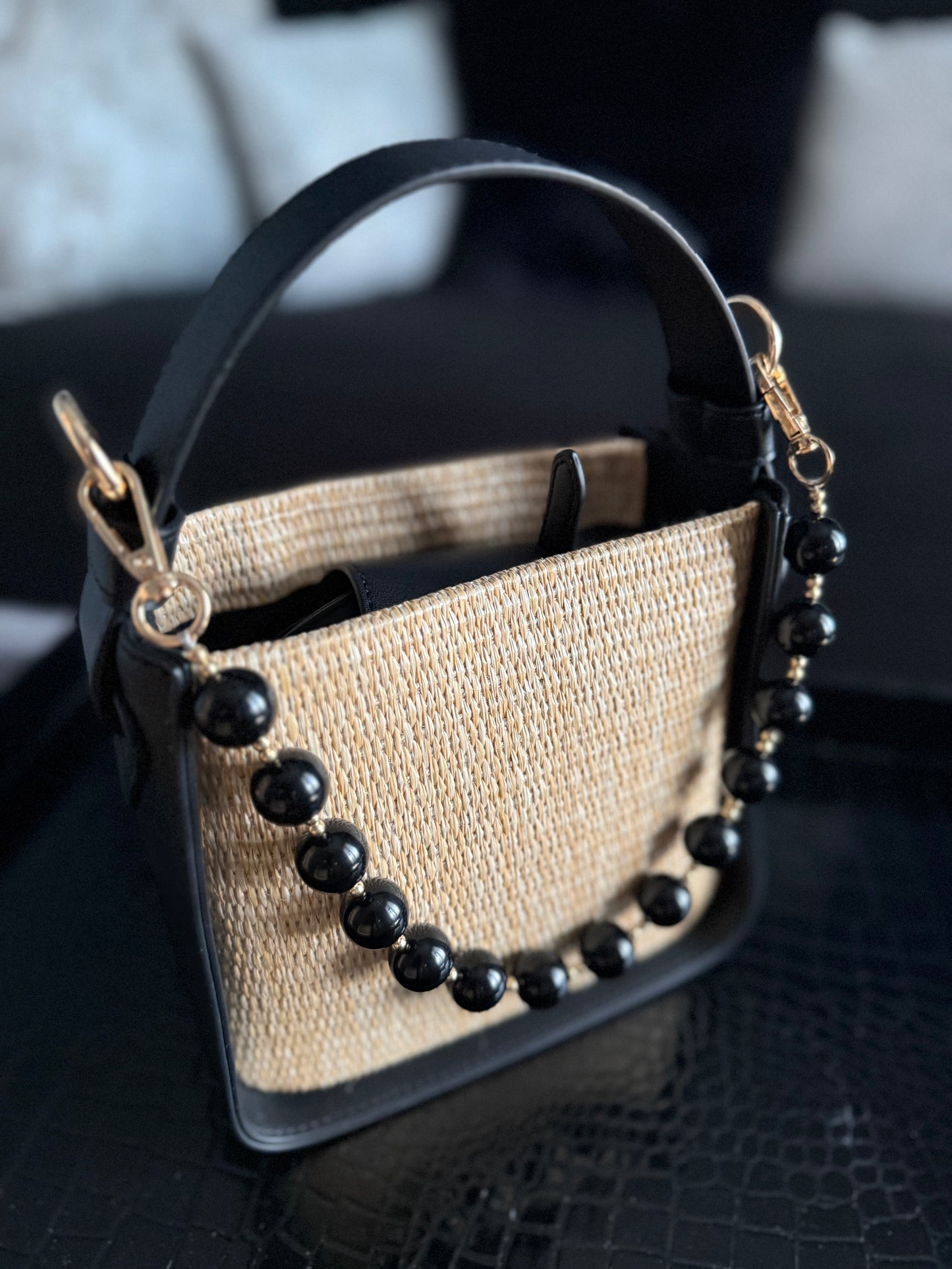 White or Black Carly Bag