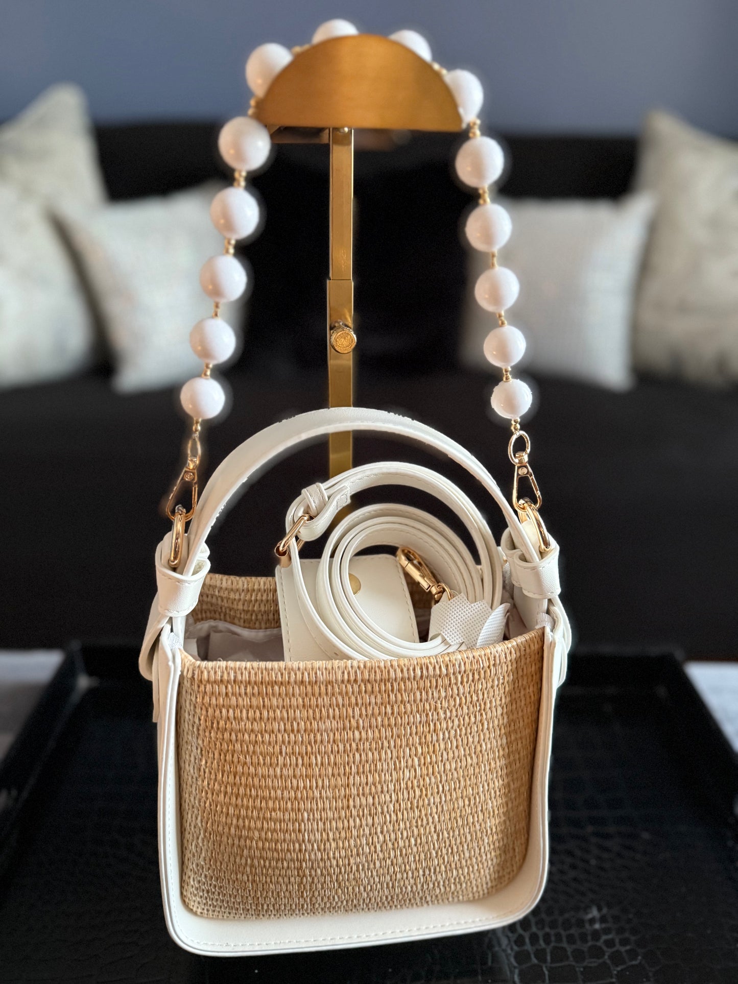 White or Black Carly Bag