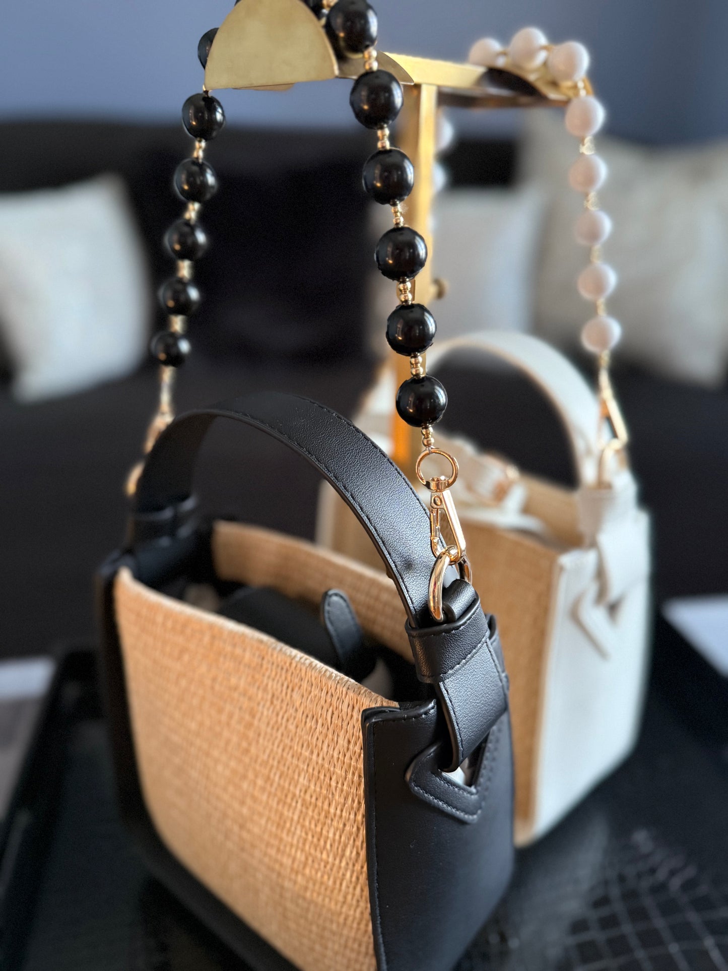 White or Black Carly Bag