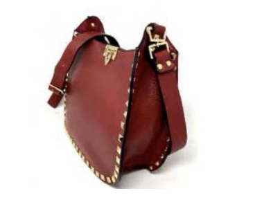 Red Gold Stud Crossbody Bag