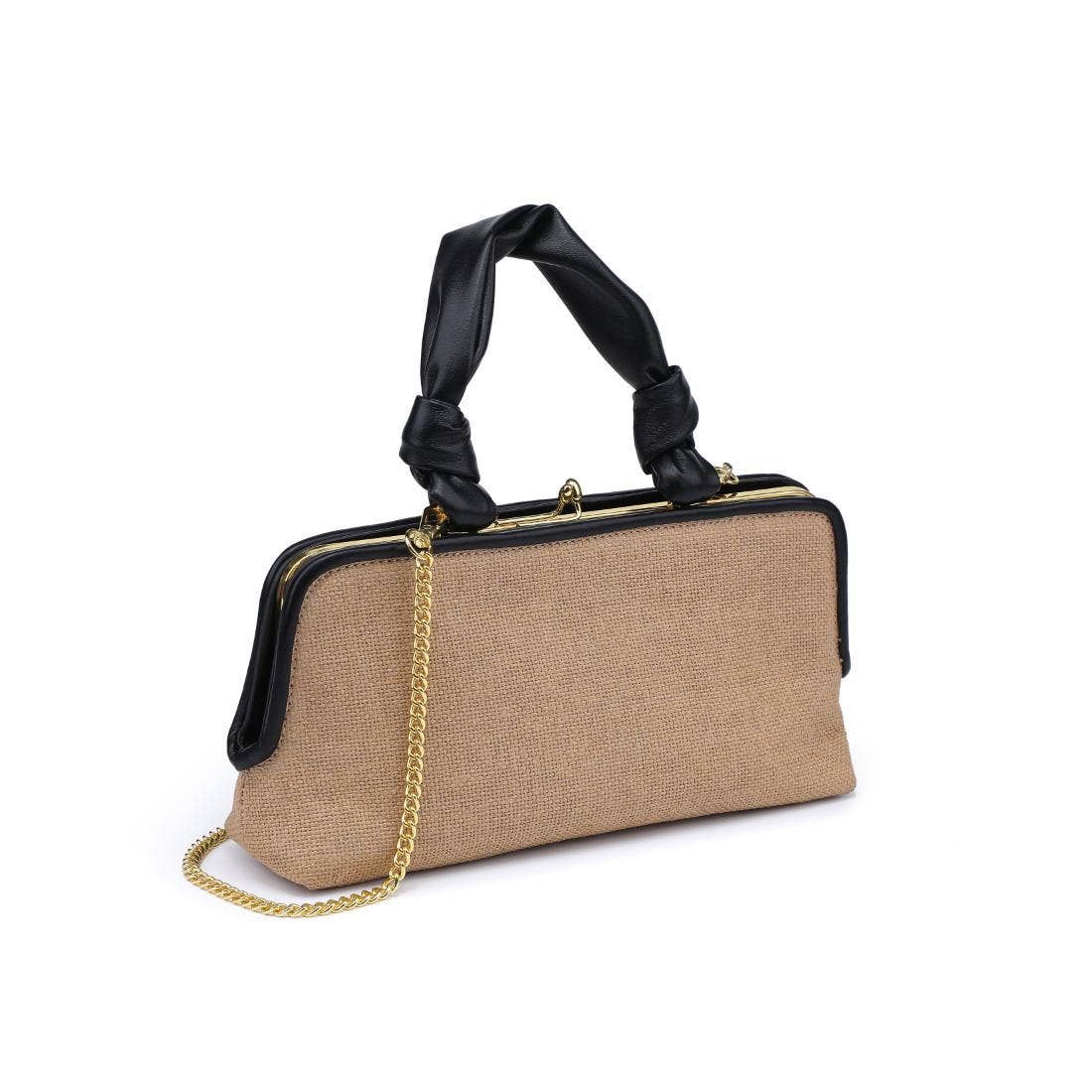 Julissa Clutch: Natural Black