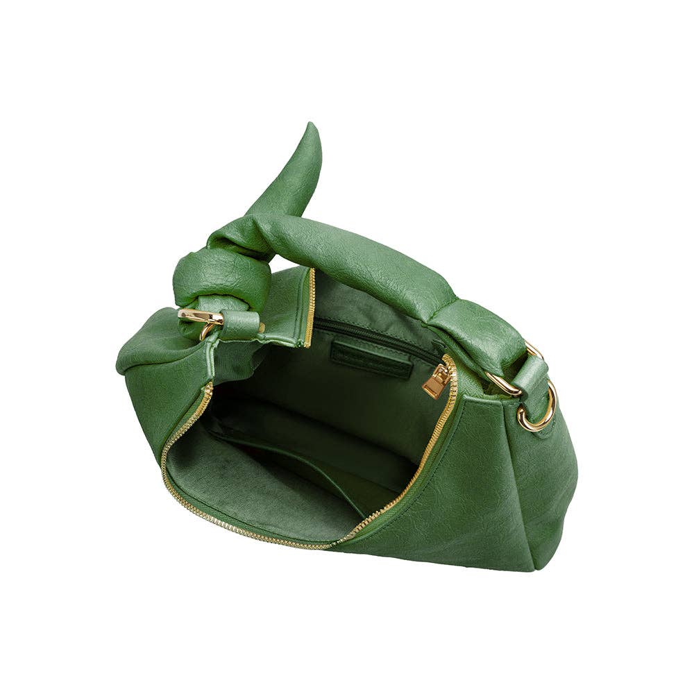 Lilie Green Vegan Shoulder Bag